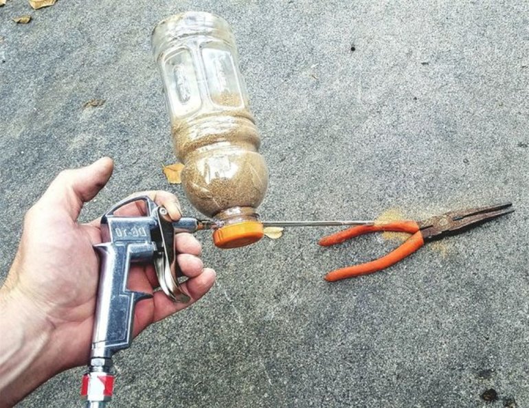Pistola polvoritzadora DIY