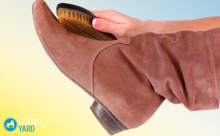 botas de camurça limpa